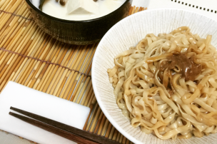 可藍 x 大甲乾麵新食態│美顏組合│麻醬麵+豆漿豆腐湯